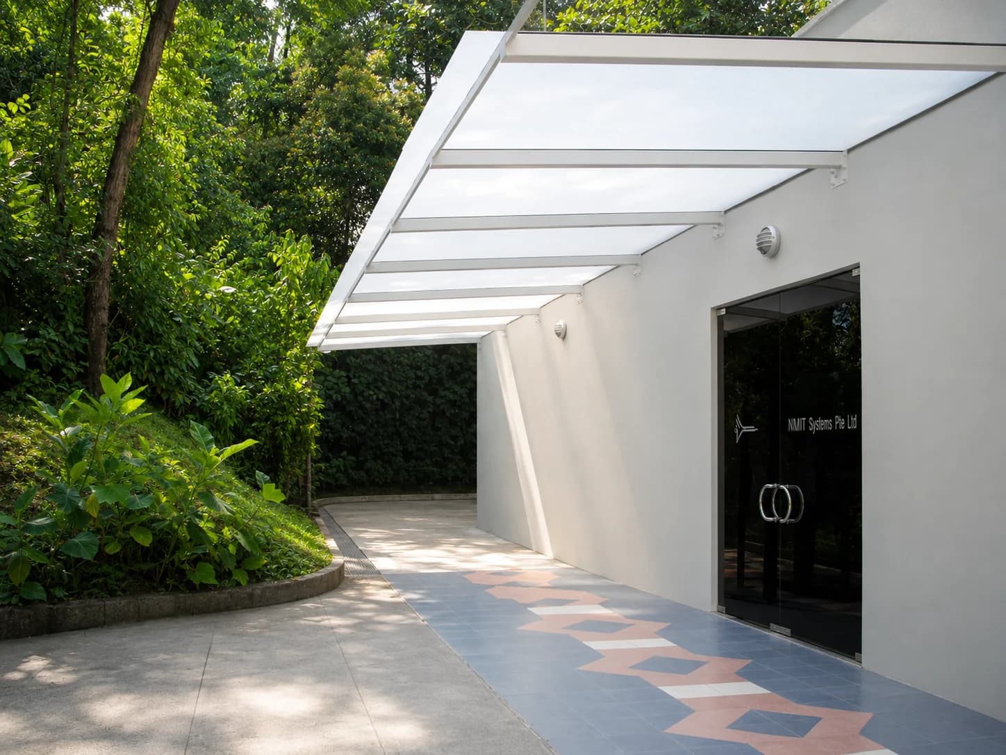 Acrylic roofing panel — covered walkway and canopy
