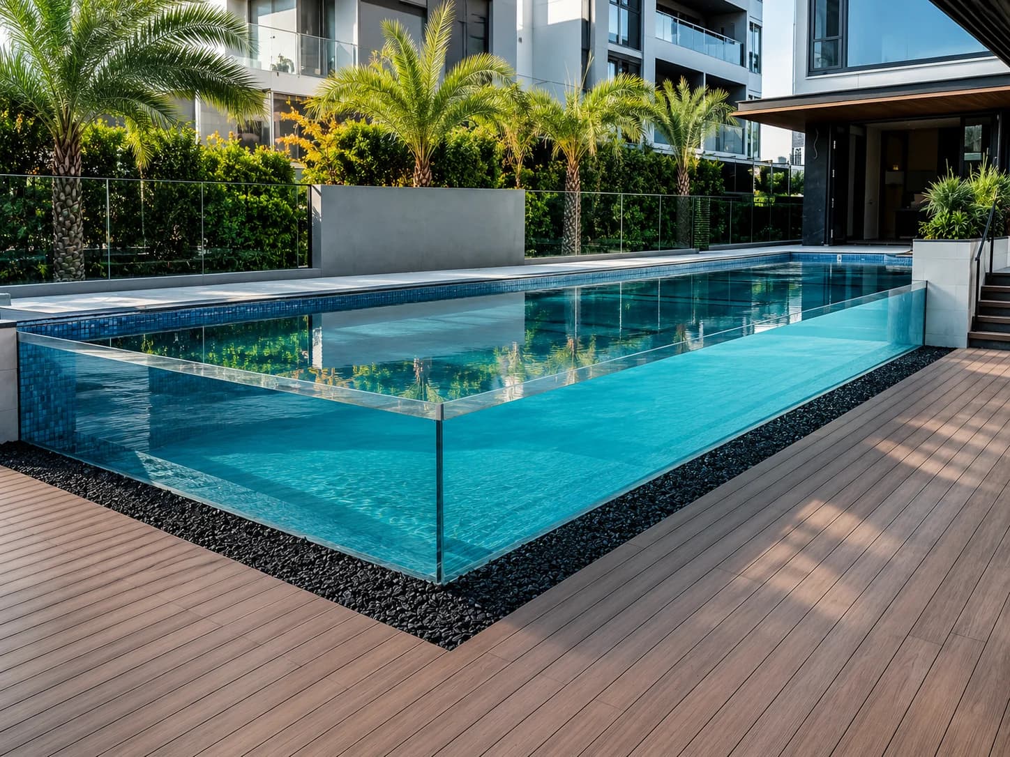 Worldbizz acrylic pool panel — House off Richard Avenue