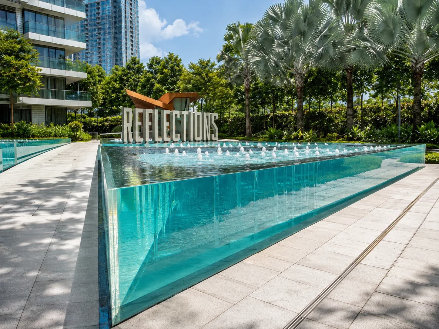 Premium PMMA acrylic panel — Reflections at Keppel Bay